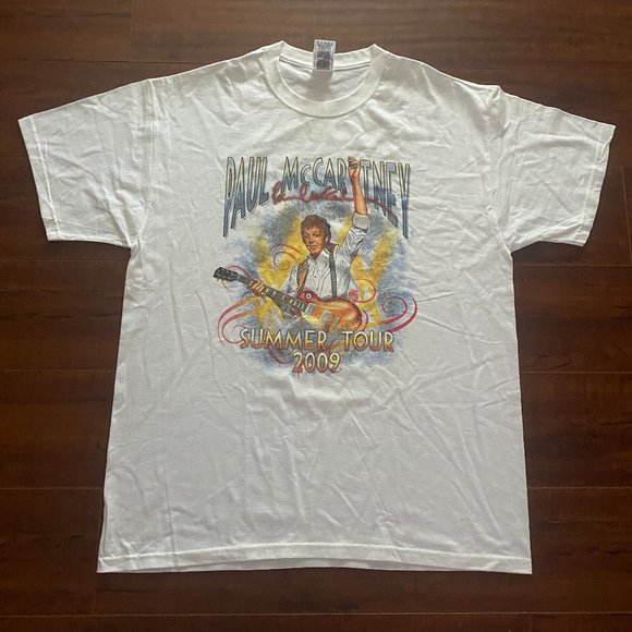 RARE! Paul Mccartney 2009 Summer Tour Tee Shirt XL - Picture 1 of 4